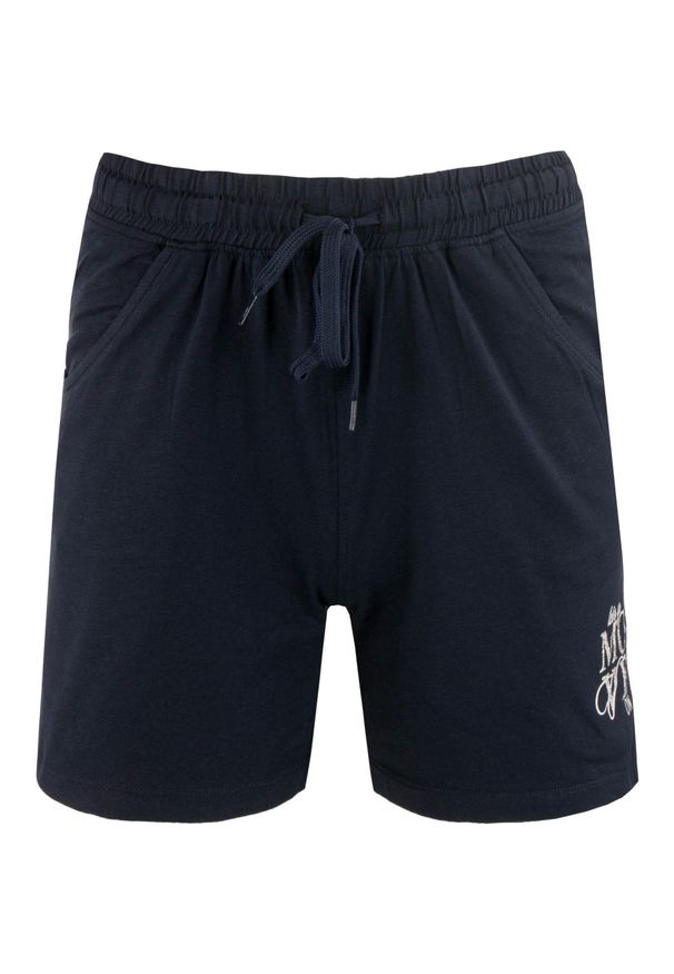 Eastpak - Damskie szorty ATHL DPT Rita – Navy Blue. Kolor: niebieski. Materiał: elastan, bawełna. Sport: turystyka piesza