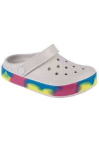 Klapki Crocs Off Court Glitter Band Kids Clog 209714-1FS białe. Okazja: na plażę. Kolor: biały. Materiał: guma. Sezon: lato #2