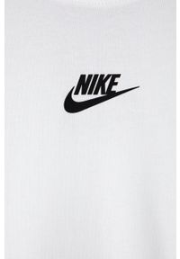 Nike Kids T-shirt dziecięcy kolor biały gładki. Okazja: na co dzień. Kolor: biały. Materiał: dzianina. Wzór: gładki. Styl: casual #4