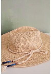 Women Secret - women'secret kapelusz Mykonos kolor beżowy. Kolor: beżowy