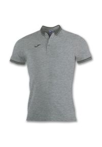 Koszulka polo do tenisa męska Joma Bali II. Typ kołnierza: polo. Kolor: szary. Materiał: bawełna, poliester. Sport: tenis