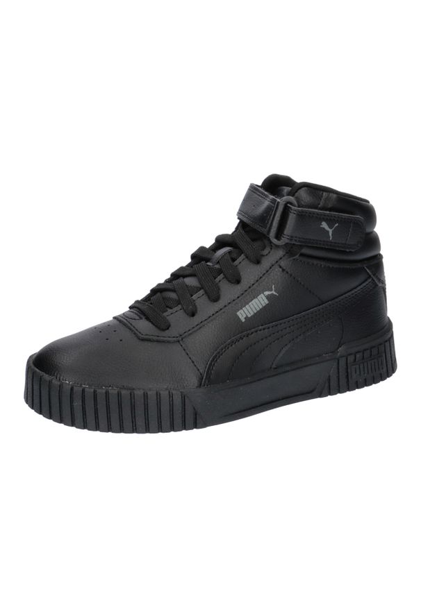 Buty do chodzenia damskie Puma Carina 2.0 Mid. Kolor: czarny. Materiał: skóra. Szerokość cholewki: normalna. Sport: turystyka piesza