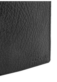 Ochnik - Skórzany portfel męski z przeszyciem. Kolor: czarny. Materiał: skóra #2