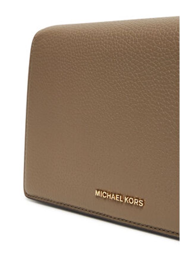 MICHAEL Michael Kors Torebka Jet Set Medium 32S4GJ6C6L Beżowy. Kolor: beżowy. Materiał: skórzane