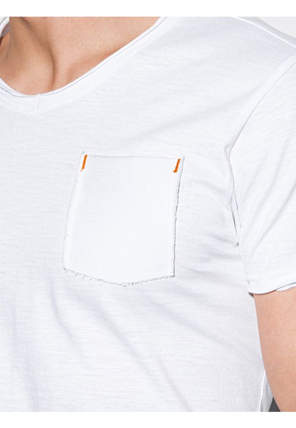 Biały t-shirt Ombre Clothing
