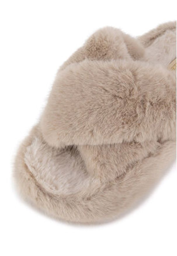 DeeZee Kapcie P4194523 Beżowy. Kolor: beżowy. Materiał: materiał