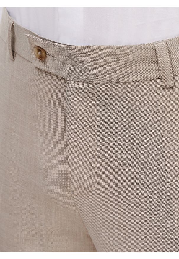 Pako Lorente - PAKO LORENTE – Spodnie garniturowe w kolorze beżowym. Kolor: beżowy. Materiał: poliester, wiskoza, elastan. Wzór: gładki. Styl: elegancki