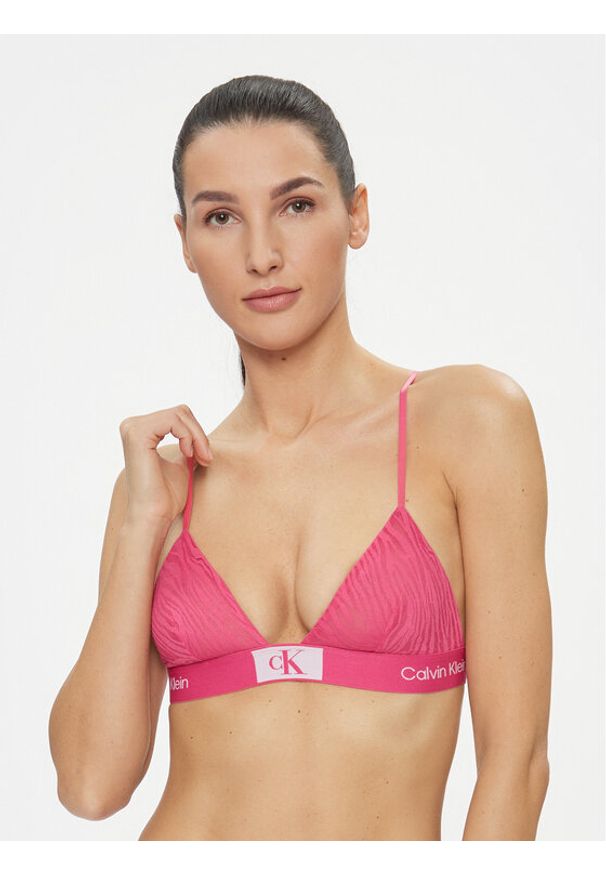 Calvin Klein Underwear Biustonosz braletka 000QF7377E Różowy. Kolor: różowy. Materiał: syntetyk
