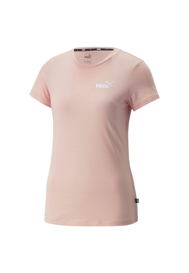 Koszulka fitens damska Puma ESS+ Embroidery Tee. Kolor: różowy. Sport: fitness