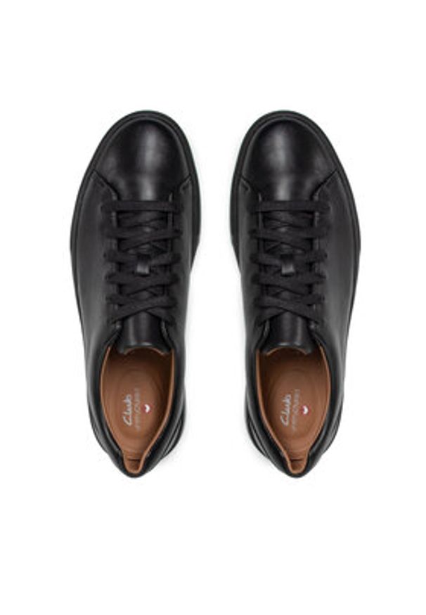 Clarks Sneakersy Un Costa Lace 261449047 Czarny. Kolor: czarny. Materiał: skóra
