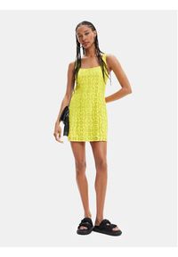 Desigual Sukienka letnia 23SWVW02 Żółty Slim Fit. Kolor: żółty. Materiał: syntetyk. Sezon: lato #3