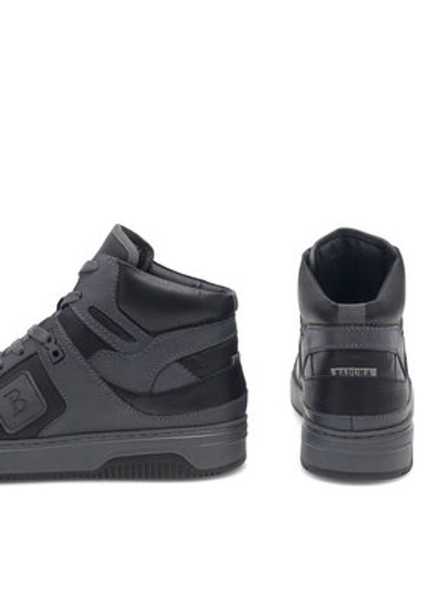 Badura Sneakersy BUXTON-22 MI08 Szary. Kolor: szary. Materiał: skóra