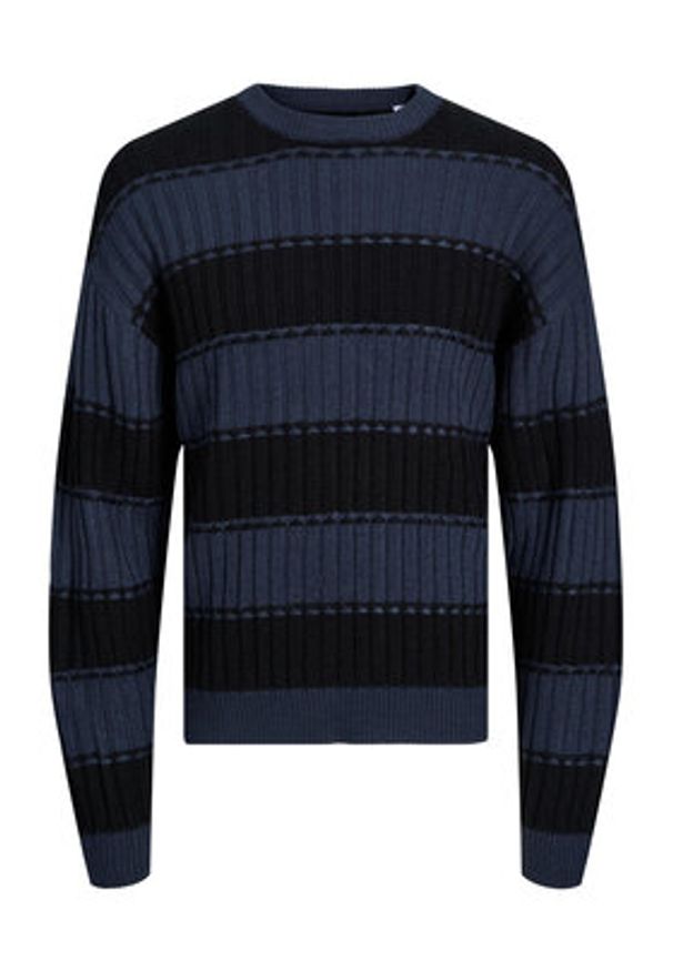 Jack & Jones - Jack&Jones Sweter 12241846 Granatowy Regular Fit. Kolor: niebieski. Materiał: syntetyk