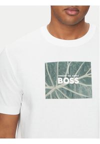 BOSS T-Shirt Injungle 50535112 Biały Regular Fit. Kolor: biały. Materiał: bawełna #5