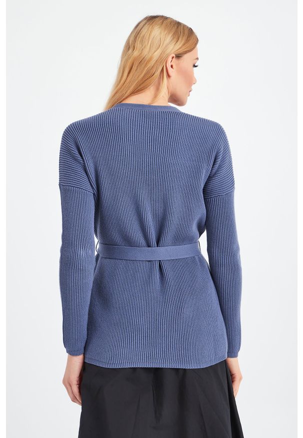 Max Mara Leisure - KARDIGAN CAVALLO MAX MARA LEISURE. Materiał: prążkowany, dzianina
