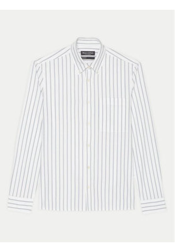 Marc O'Polo Koszula 428 7313 42390 Biały Regular Fit. Typ kołnierza: polo. Kolor: biały. Materiał: bawełna