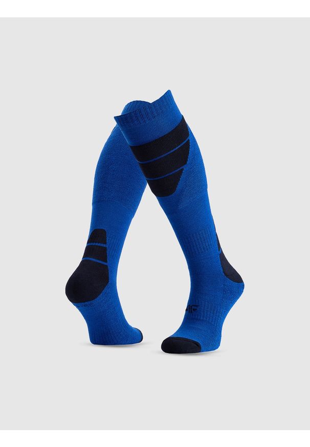4f - 4F Skarpety narciarskie męskie - niebieskie 43-46. Kolor: niebieski. Sport: narciarstwo