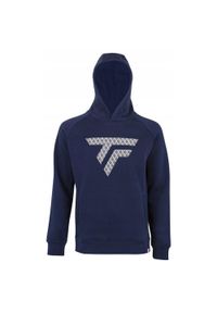 TECNIFIBRE - Bluza z kapturem męska Tecnifibre Fleece Hoodie. Typ kołnierza: kaptur. Kolor: niebieski