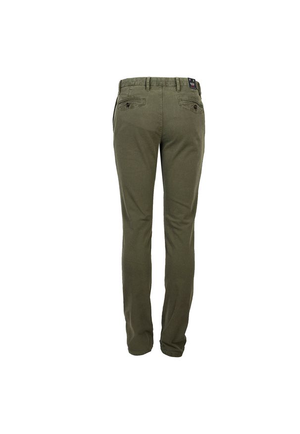 TOMMY HILFIGER - Tommy Hilfiger Spodnie "Bleecker Chino" | MW0MW04651321 | Bleecker Slim | Mężczyzna | Wojskowa Zieleń. Materiał: bawełna, elastan. Styl: militarny