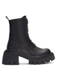 Badura Botki 8099 Czarny. Kolor: czarny. Materiał: skóra