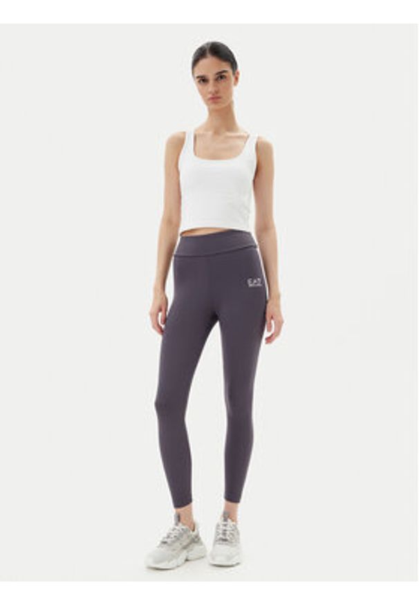 EA7 Emporio Armani Legginsy 7W000232 AF12625 U8115 Szary Slim Fit. Kolor: szary. Materiał: syntetyk