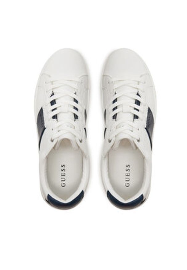 Guess Sneakersy Todi Carryover FMTTOD ELE12 Biały. Kolor: biały. Materiał: skóra