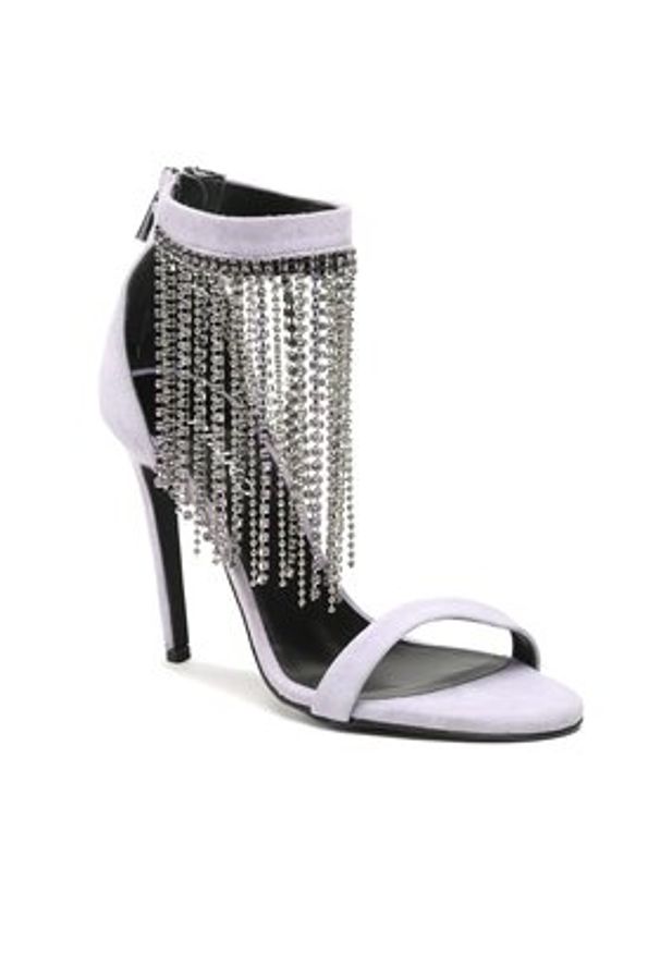 Pinko - PINKO Sandały Salome Sandalo PE 23 BLKS1 100593 A0NM Fioletowy. Kolor: fioletowy. Materiał: skóra, zamsz