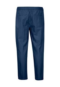 Casual Friday Spodnie materiałowe 20504738 Granatowy Regular Fit. Okazja: na co dzień. Kolor: niebieski. Materiał: bawełna, len, materiał. Styl: casual #6