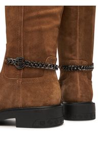 Guess Kozaki FLFYN2 LEA11 Brązowy. Kolor: brązowy. Materiał: zamsz, skóra #11