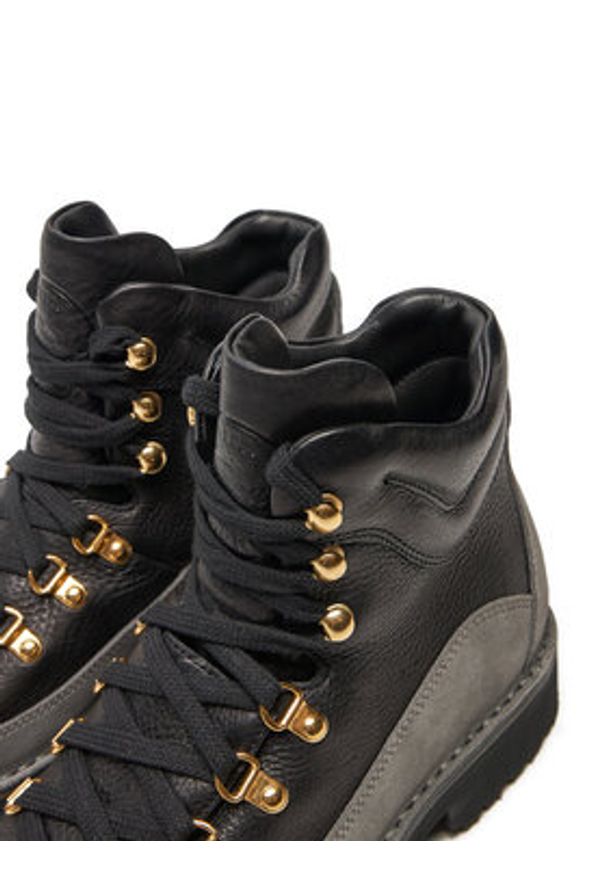 Fracap Trapery Magnifico MA172 Czarny. Kolor: czarny. Materiał: zamsz, skóra