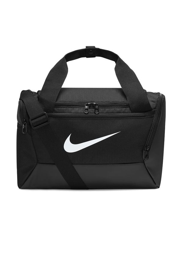 Torba Nike Brasilia 9.5 XS Duffel DM3977-010 - czarna. Kolor: czarny. Materiał: tkanina, poliester. Sport: fitness