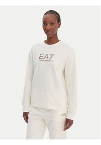 EA7 Emporio Armani Dres 7W000115 AF13135 U0004 Beżowy Regular Fit. Kolor: beżowy. Materiał: bawełna #2