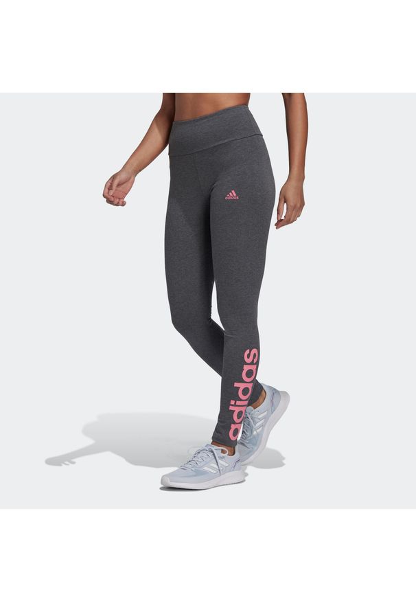Legginsy fitness damskie Adidas. Materiał: bawełna, włókno. Sport: fitness
