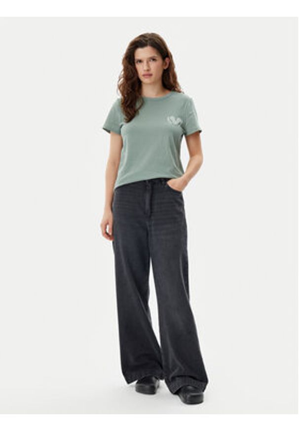 GAP - Gap T-Shirt 723653-04 Zielony Regular Fit. Kolor: zielony. Materiał: bawełna