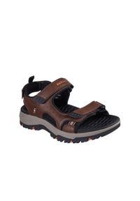 skechers - Sandały męskie SKECHERS Prewitt Rigdon. Kolor: brązowy