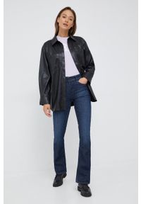 G-Star RAW - G-Star Raw jeansy damskie high waist. Stan: podwyższony. Kolor: niebieski #4