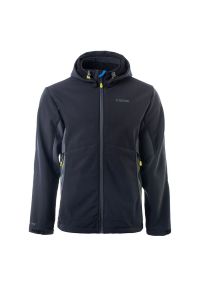 Kurtka męska Softshell Brugi 4NAY - czarna, Rozmiar XXXL. Kolor: czarny. Materiał: softshell. Sezon: jesień, wiosna
