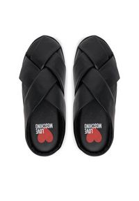 Love Moschino - LOVE MOSCHINO Sneakersy JA15555G0MIE0000 Czarny. Kolor: czarny. Materiał: skóra