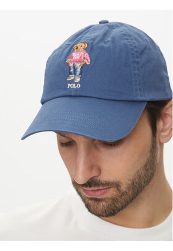 Polo Ralph Lauren Czapka z daszkiem 710963777001 Niebieski. Kolor: niebieski. Materiał: materiał, bawełna