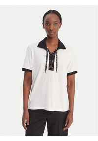 Liu Jo Sport T-Shirt TA6176 JS003 Écru Regular Fit. Materiał: bawełna. Styl: sportowy #1