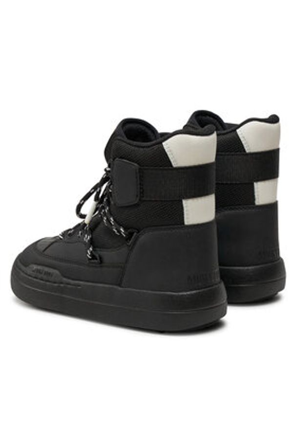 Moon Boot Śniegowce Park Sneaker Boot 80D2470060 Czarny. Kolor: czarny. Materiał: skóra
