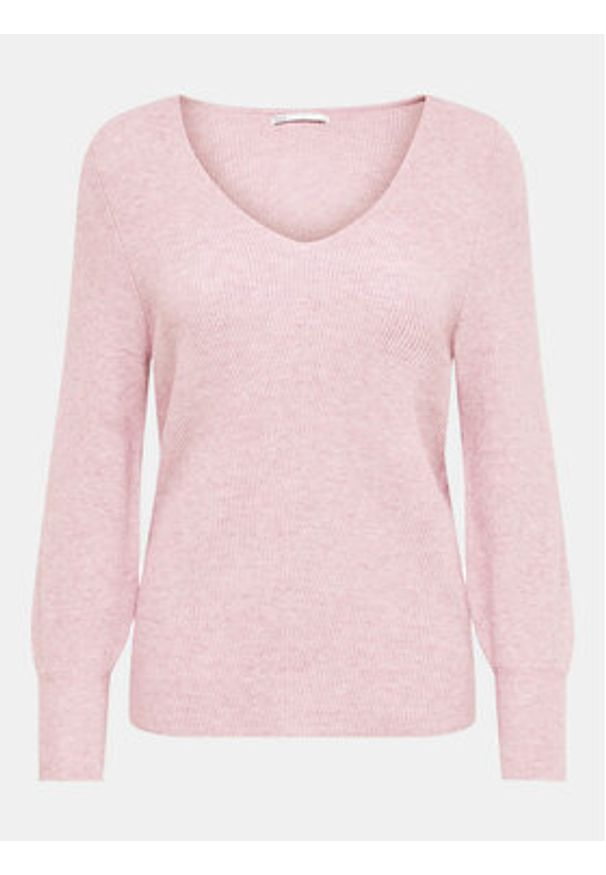 only - ONLY Sweter Atia 15230147 Czerwony Regular Fit. Kolor: czerwony. Materiał: wiskoza