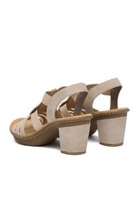 Rieker Sandały CEO-66526-62 Beżowy. Kolor: beżowy. Materiał: skóra #6