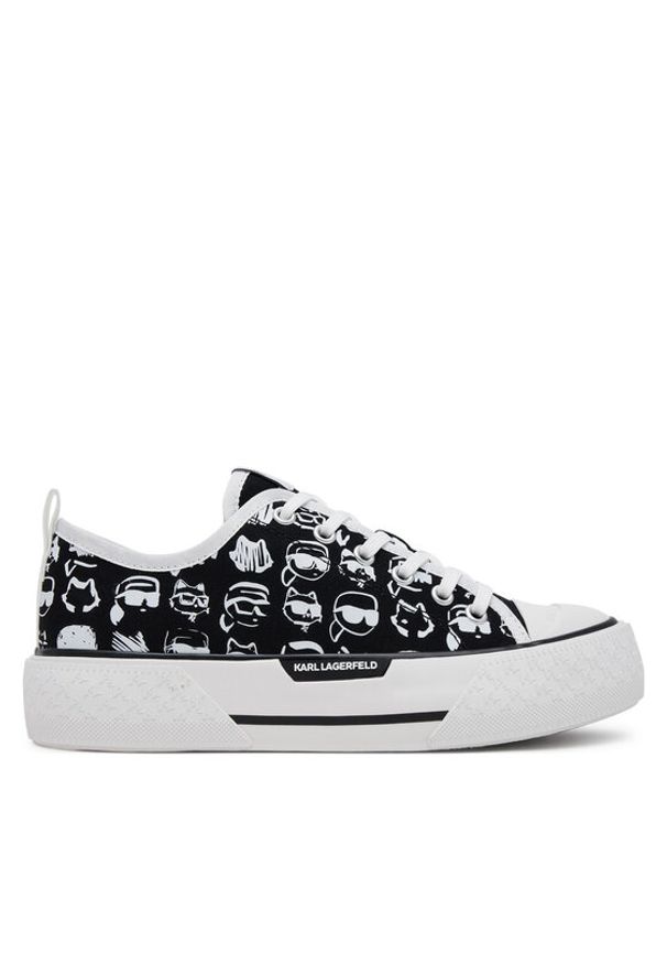 Karl Lagerfeld - KARL LAGERFELD Trampki KL60612T Czarny. Kolor: czarny. Materiał: materiał