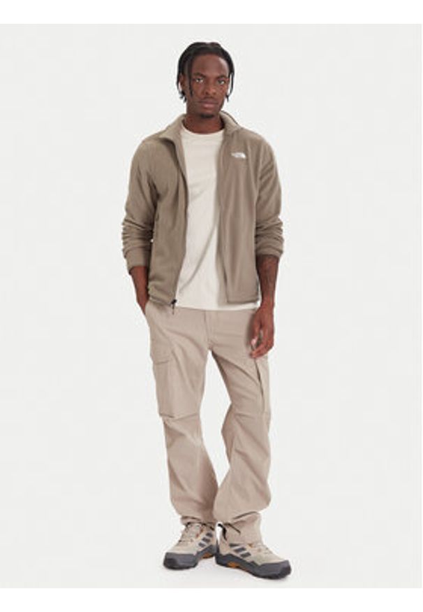 The North Face Polar Glacier NF0A8D0R Beżowy Regular Fit. Kolor: beżowy. Materiał: syntetyk
