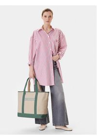 TOMMY HILFIGER - Tommy Hilfiger Torebka Th Summer Canvas Tote AW0AW17421 Zielony. Kolor: zielony #3