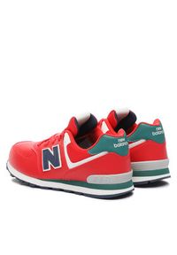 New Balance Sneakersy GC574CU Czerwony. Kolor: czerwony. Materiał: skóra. Model: New Balance 574