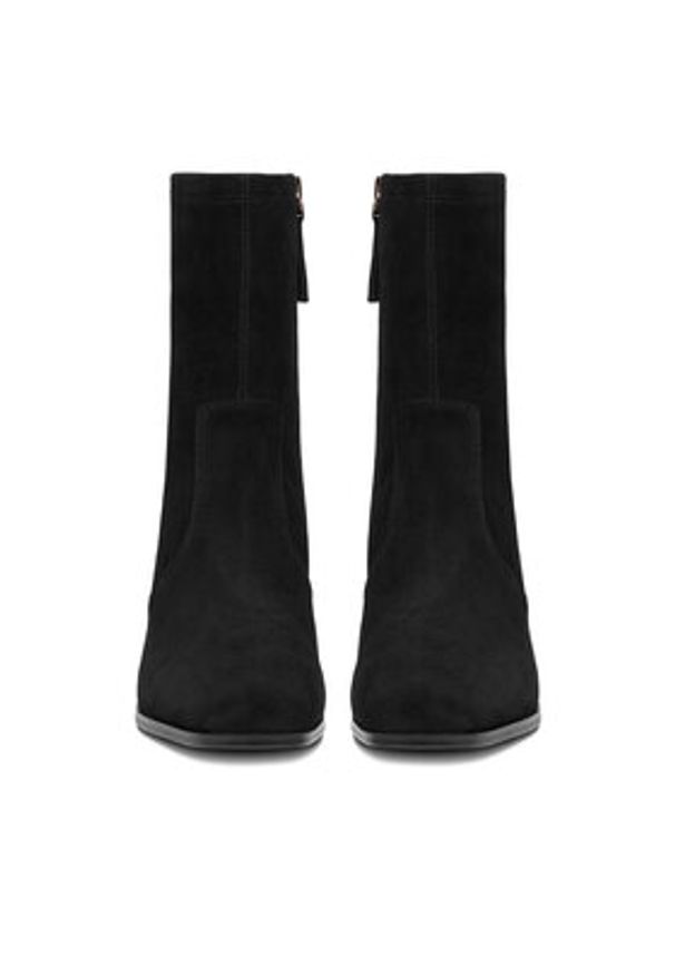 Gino Rossi Botki EO-TINA-1746 Czarny. Kolor: czarny. Materiał: zamsz, skóra