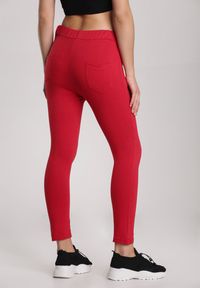Renee - Czerwone Spodnie Aglaxera. Kolor: czerwony. Materiał: dresówka, dzianina. Długość: długie #2