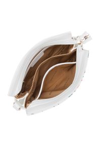 Wittchen - Damska listonoszka z ekoskóry w kwiaty. Kolor: biały. Wzór: kwiaty. Sezon: wiosna. Dodatki: z haftem. Materiał: skórzane. Styl: casual #3